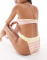 Фото #2 товара Vero Moda halterneck bikini top in pastel stripe print