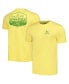 ფოტო #1 პროდუქტის Men's and Women's Yellow Distressed John Deere Classic Label T-shirt