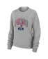 Women's Heather Gray New England Patriots Plus Size Knitted Tri-Blend Long Sleeve T-shirt and Pants Lounge Set