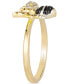 ფოტო #5 პროდუქტის Nude Diamond (1/5 ct. t.w.) & Blackberry Diamond (1/10 ct. t.w.) Bee Ring in 14k Gold