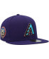 ფოტო #1 პროდუქტის Men's Purple Arizona Diamondbacks Turn Back The Clock 59FIFTY Fitted Hat