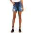 Фото #1 товара Scoop Women’s Blue Indigo Denim Distressed Stretch Retro Boyfriend Shorts Size 2