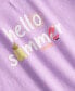 Фото #3 товара Baby Girls Hello Summer Puff Graphic T-Shirt, Created for Macy's