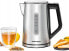 Фото #7 товара Czajnik Rommelsbacher Rommelsbacher Sunny WK 3000 kettle (stainless steel/black, 3,000 watts, 1.7 liters)