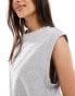 ASOS DESIGN drop armhole tank in ice marl