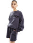 Фото #1 товара Kaiia logo sweatshirt co-ord in dark grey