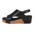 Corkys Volta Ii Studded Wedge Womens Black Casual Sandals 41-0334-BKSM