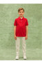 Фото #2 товара LCW Kids Polo Yaka Basic Kısa Kollu 23 Nisan Erkek Çocuk Tişört