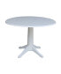 Фото #1 товара 42" Round Dual Drop Leaf Pedestal Table