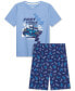 ფოტო #1 პროდუქტის Max and Olivia Boys 2-Pc. Fast Track Short & Pajama Set