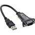 Фото #2 товара InLine USB 2.0 to Serial Adapter Cable USB Type A male / DB9 male 0.25m