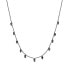 Imaginative black necklace with zircons TJ-0076-N-45