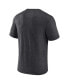 ფოტო #4 პროდუქტის Men's Heather Charcoal Philadelphia Eagles Super Bowl LVII Tri-Blend Triangle Strategy T-shirt