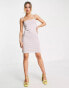 Фото #1 товара Monki glitter mini dress in pink