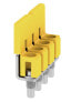 Фото #1 товара Weidmüller WQV 4/4 - Cross-connector - 50 pc(s) - Polyamide - Yellow - -60 - 130 °C - V0