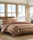 Фото #1 товара Edgewood Plaid Twin Duvet Cover Set