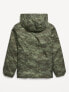 Фото #3 товара Hooded Zip-Front Water-Resistant Jacket for Boys