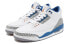 Фото #3 товара Jordan Air Jordan 3 retro "White and True Blue" 奇才 耐磨 低帮 复古篮球鞋 男款 白蓝 / Кроссовки Jordan Air Jordan CT8532-148