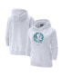 Фото #1 товара Women's White Florida State Seminoles Turquoise Heritage Raglan Pullover Hoodie