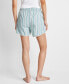 Фото #10 товара Дамская пижама State of Day полосатые поплиновые боксерские шорты XS-3X, созданные для Macy's.