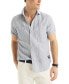 Nautica Men's Classic-Fit Stripe Button-Down Shirt Satellblue, S - фото #4