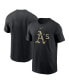 Men's Black Oakland Athletics Camo Logo Team T-shirt
