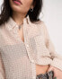 Фото #2 товара Emory Park textured oversized shirt in beige