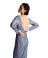 ფოტო #3 პროდუქტის Women's Striped Dress with Low Back