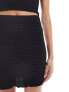 Only bubble texture mini skirt co-ord in black