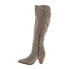 Фото #5 товара Diba True Money Maker 68718 Womens Brown Suede Slip On Knee High Boots