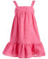 Toddler & Little Girls Cotton Eyelet Drop-Waist Dress