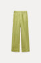 100% LINEN STRAIGHT TROUSERS