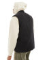 ASOS DESIGN washed gilet in black