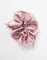 ASOS DESIGN scrunchie with bow detail in pink