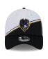 Фото #7 товара Men's White, Black Baltimore Ravens 2023 Sideline 39THIRTY Flex Hat