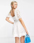Фото #4 товара Bardot broderie corset mini dress in white