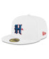 Men's White Houston Texans Omaha 59FIFTY Fitted Hat Белый, 7 7/8 - фото #1