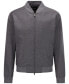 BOSS 284237 Hanry Stretch Wool Bomber Jacket in Medium Grey Size 42 Regular