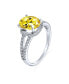 Фото #2 товара Кольцо Bling Jewelry Yellow Canary 3CT Solitaire Oval Cut Engagement