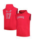 Фото #1 товара Men's Shohei Ohtani Red Los Angeles Angels Name and Number Muscle Tank Hoodie