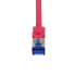 Фото #4 товара Шнур Ethernet Ultraflex Cat.6a S/Ftp красный 3 м - Кабель - Сеть.