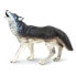 Фото #1 товара Фигурка Safari Ltd Gray Wolf Howling Figure Life Cycle of a Gray Wolf (Цикл жизни серого волка)