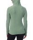 ფოტო #2 პროდუქტის Petite Fleecewear Half-Zip Hooded Top