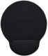 Фото #1 товара IC Intracom Wrist Gel Support Pad and Mouse Mat - Black - 241 × 203 × 40 mm - non slip base - Lifetime Warranty - Card Retail Packaging - Black - Monotone - Wrist rest - Non-slip base - Gaming mouse pad
