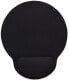 IC Intracom Wrist Gel Support Pad and Mouse Mat - Black - 241 × 203 × 40 mm - non slip base - Lifetime Warranty - Card Retail Packaging - Black - Monotone - Wrist rest - Non-slip base - Gaming mouse pad - фото #1