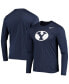 ფოტო #2 პროდუქტის Men's Navy BYU Cougars School Logo Legend Performance Long Sleeve T-shirt