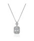 ფოტო #1 პროდუქტის 5A Cubic Zirconia Geometric Minimalist Necklace White Gold