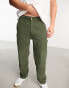 Фото #2 товара Cotton:On relaxed carpenter trousers in khaki corduroy
