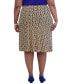 Фото #2 товара Women's Printed Ity Pull-On A-Line Skirt