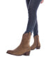 Women's Italian Western Suede Booties Carmela Collection By XTI